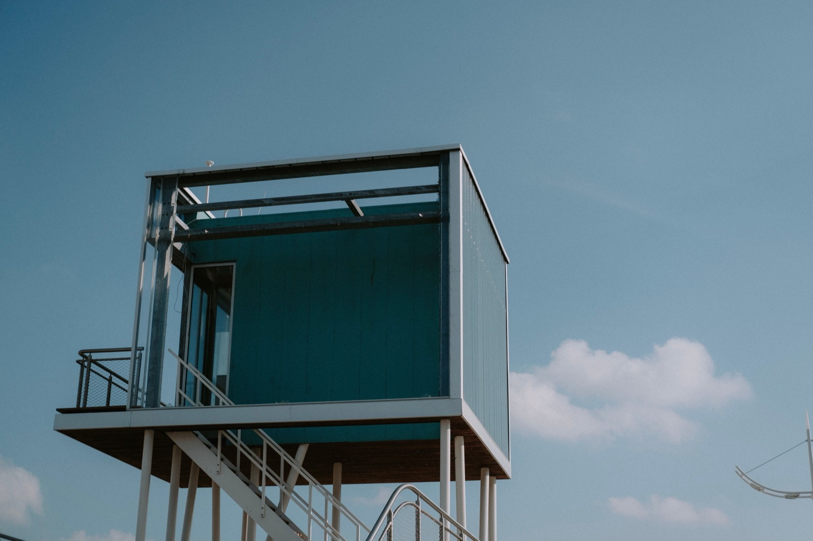 A modern modular box home unit