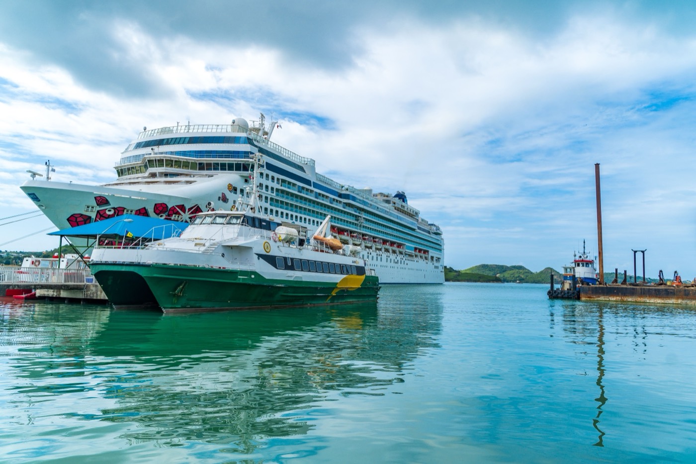 The waterfront at St John's, Antigua