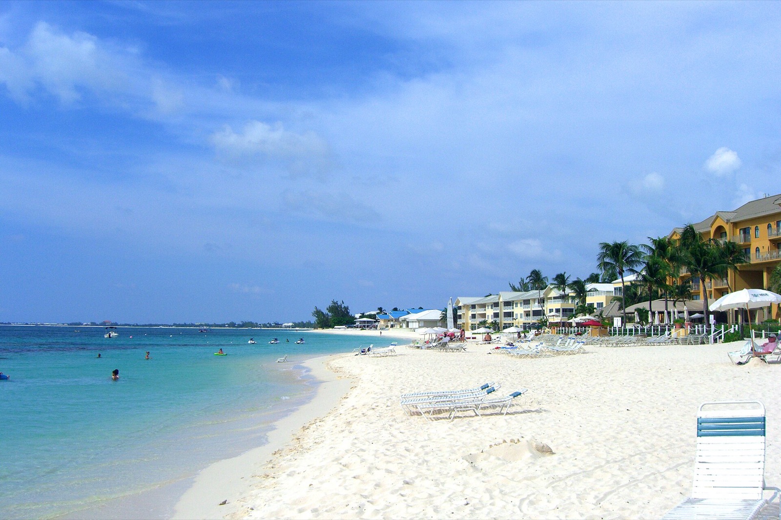 Resorts along Seven Mile Beach on Grand Cayman