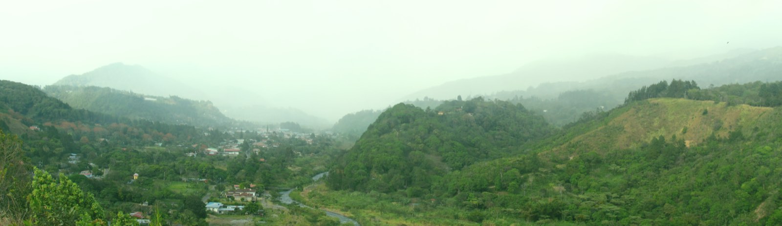 El pueblo de Boquete en las tierras altas de Chiriquí, Panamá