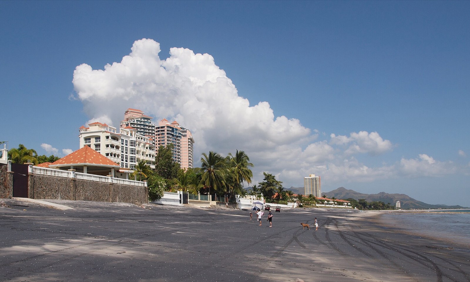 The beach at Coronado on Panama's Pacific coast